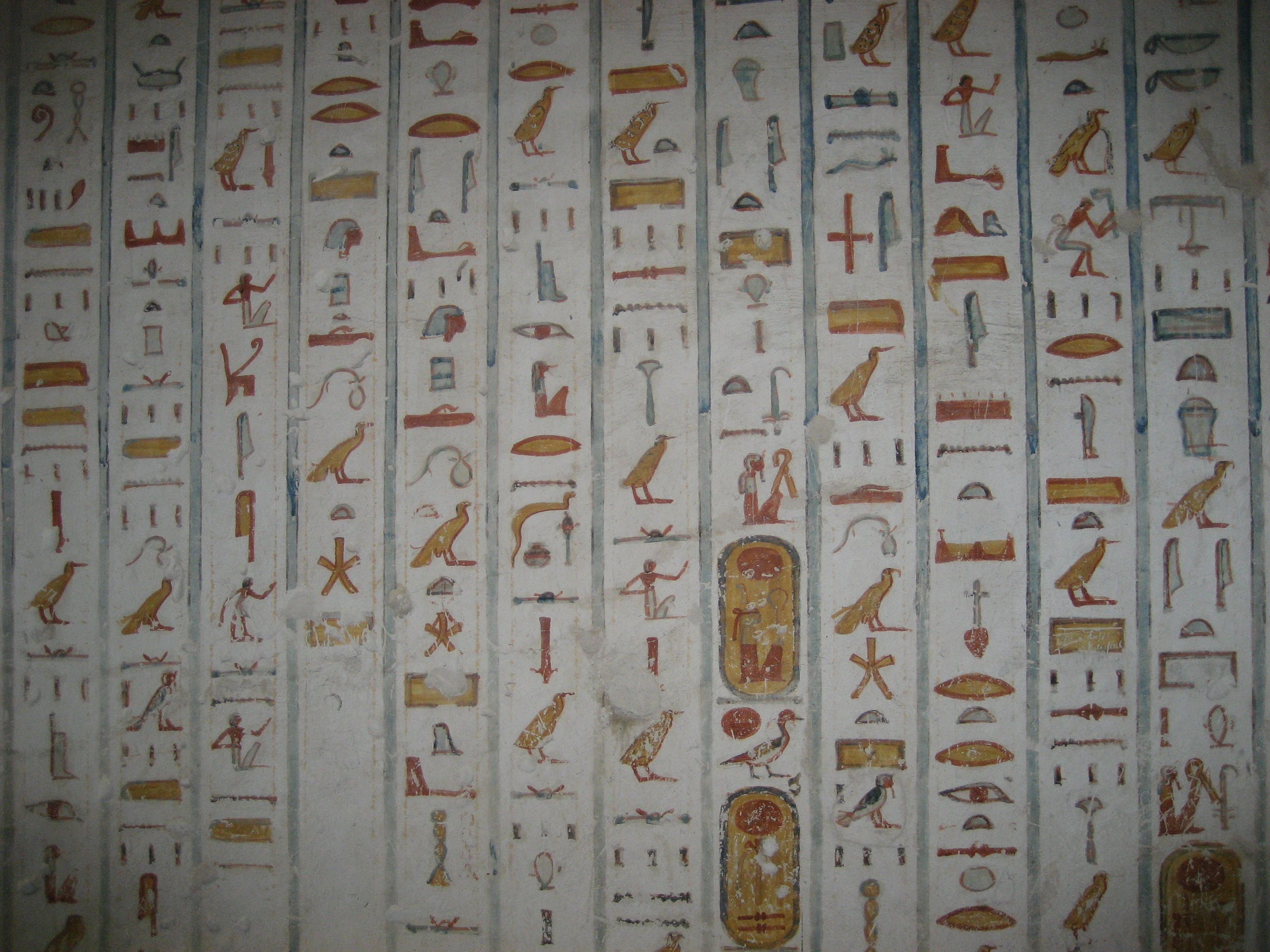 Egypt-Hieroglify hrobka
